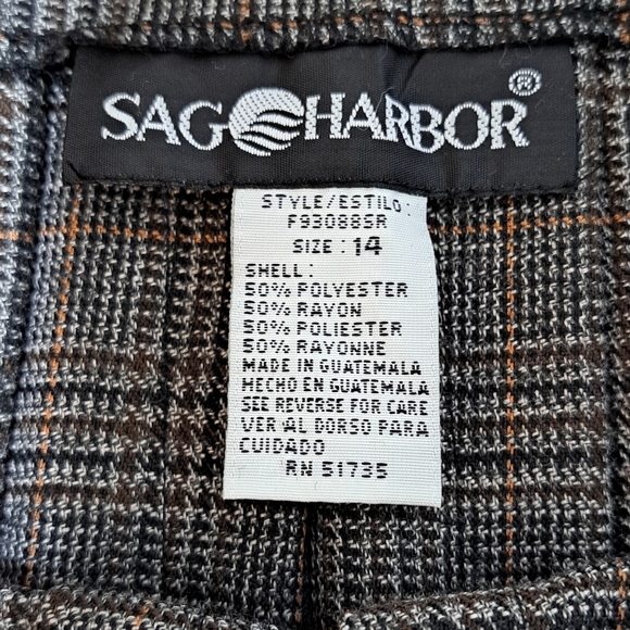 Sag Harbor Wool Plaid Pleated Skirt – Size 14 - Picture 4 of 9